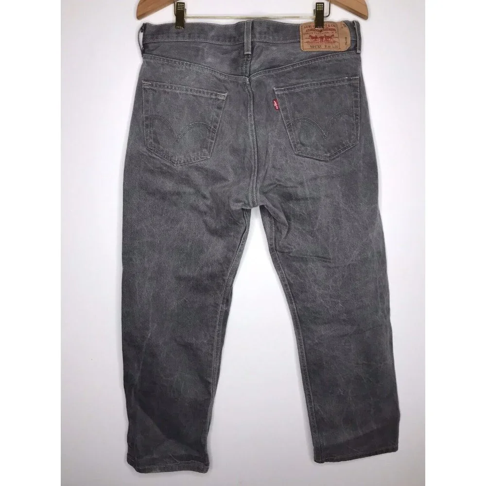 Levi's 501xx Jeans 36x30 Men's Button Fly Gray Jeans
